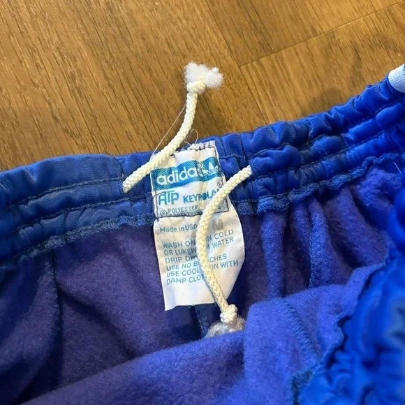Rare Vintage 1980's Adidas Made in USA ATP Keyrolan Royal Blue 2pc Tracksuit Med - Picture 3 of 8